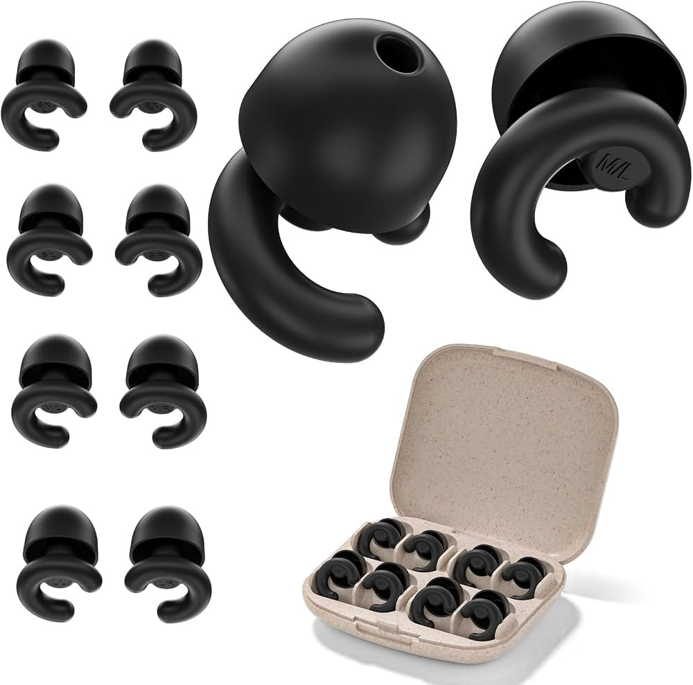 Ear Plugs for Sleeping, 50dB NRR, 4 Sizes, Silicone | Amazon (CA)