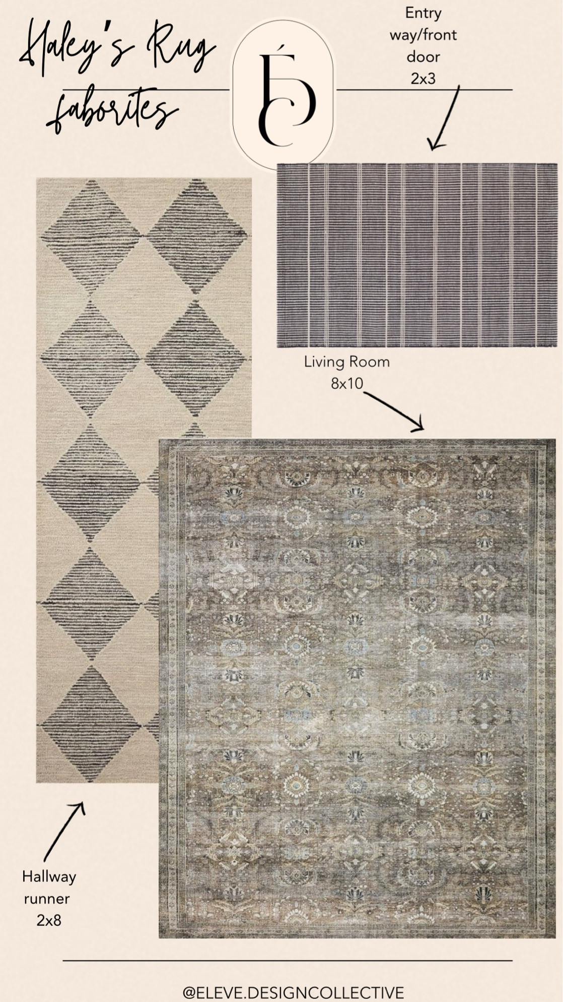Shop Haley’s Rugs here! These three rugs pair nicely and add a cohesive look throughout the home!

#Interiordesign #elevedesigncollective #designboards #fullservice #homedecor #homerenovation #ispired #home #virtualdesign #rugs #runner #arearug #amazonhome

#LTKSaleAlert #LTKFindsUnder100 #LTKHome