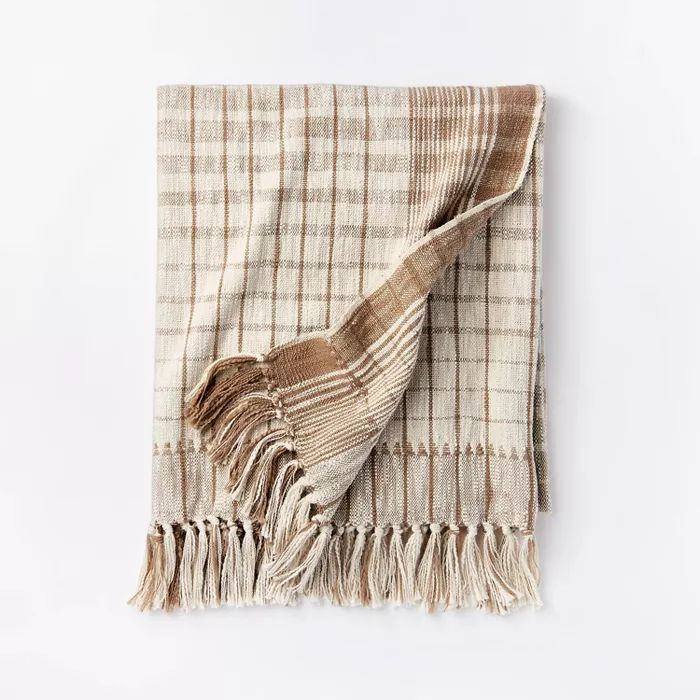 Woven Cotton Plaid Throw Blanket - Threshold™ designed with Studio McGee | Target