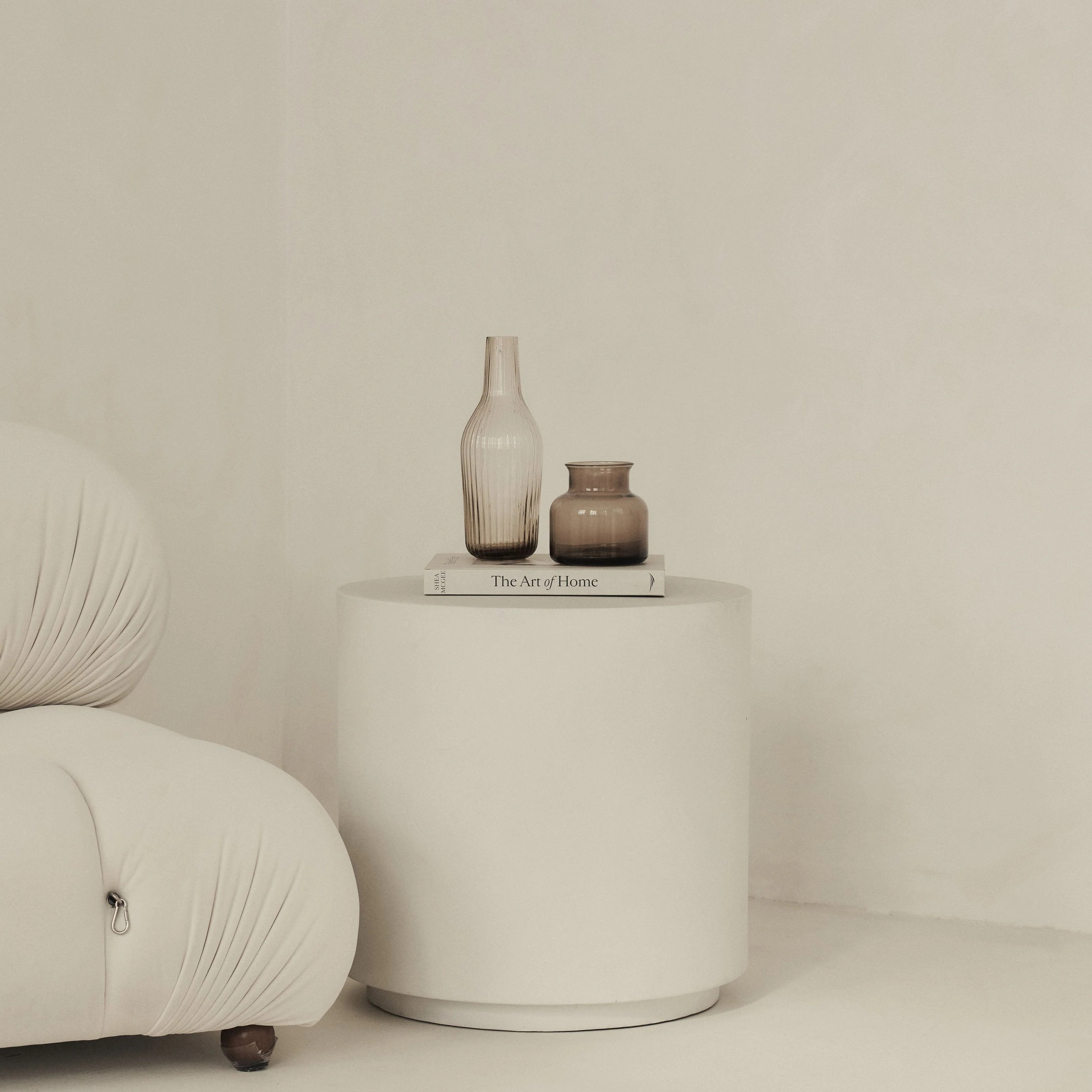 Angelo - Minimal Concrete Round Side Table | William Wood