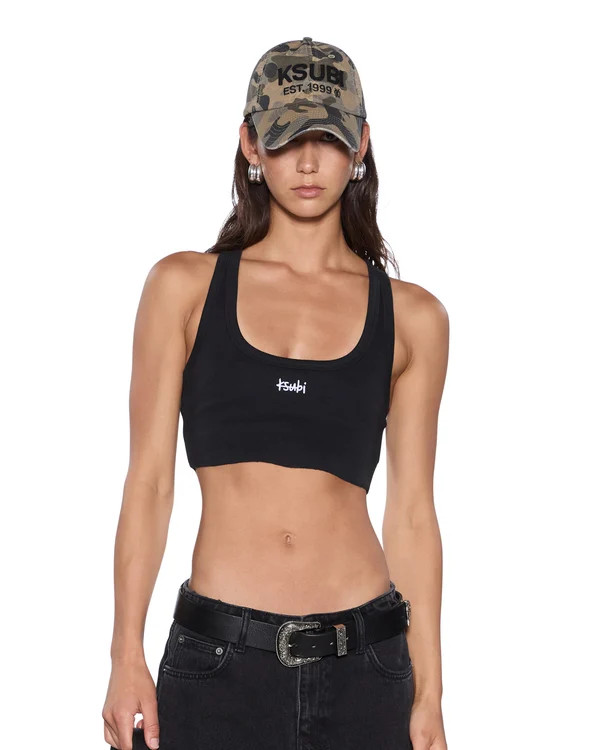 Womens 1999 Origin Cropped Tank Black Tees | Ksubi ++ | Ksubi (US)