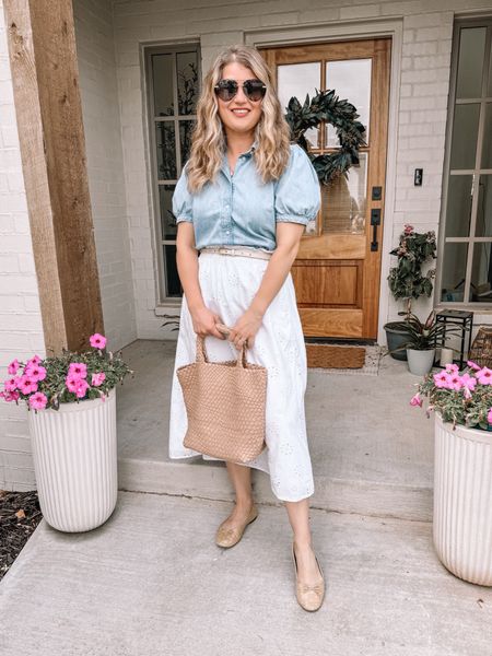 Just styled this white eyelet skirt 5 ways I’ll share in a reel this weekend, but this is one of my fave classic looks for workwear! 

#LTKworkwear #LTKSeasonal #LTKfindsunder50