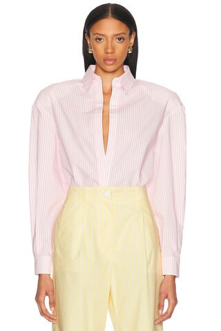 Rowen Rose Long Sleeve Shirt in Pink | FWRD 