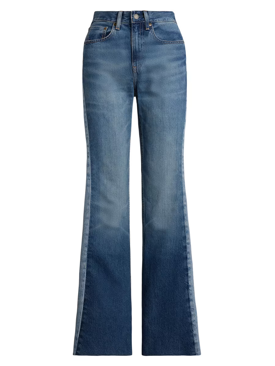 3X1 Rigid Contrast-Panel Flared Jeans | Saks Fifth Avenue