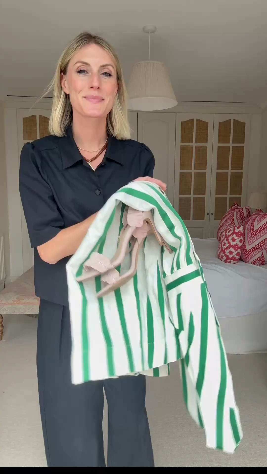 The dress I’d reach for every time the group chat says, ‘Drinks tonight?

Wimbledon dress
Green stripe dress 
Linen midi dress
Summer dress 
Drinks party dress 
Outfit ideas for Wimbledon 
Linen midi dress 
Suede heels 
Pink strappy heels
Raffia clutch bag

#LTKsummer #LTKuk #LTKpartywear
