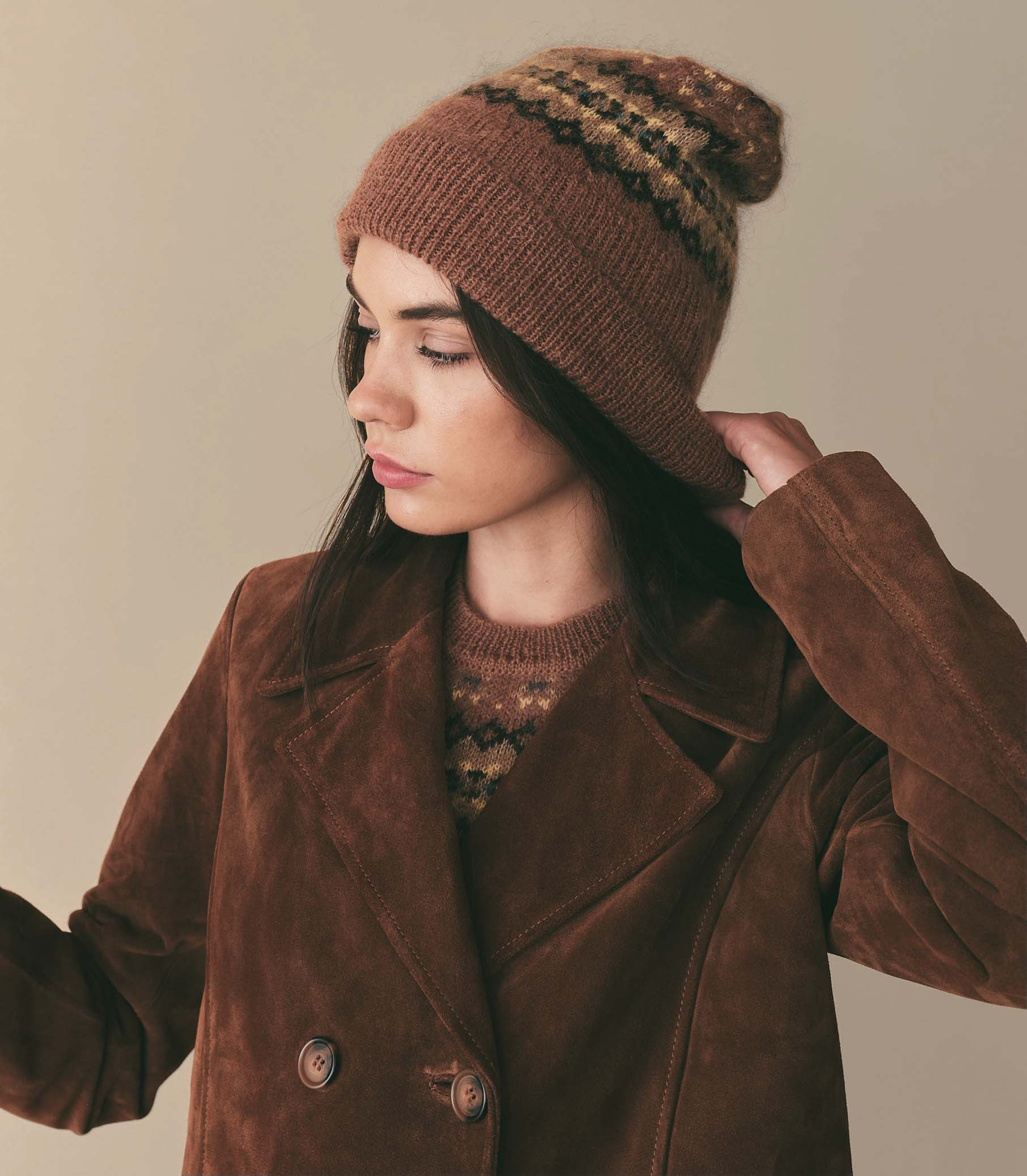 Milo Beanie - Galway Fair Isle | DÔEN | DOEN