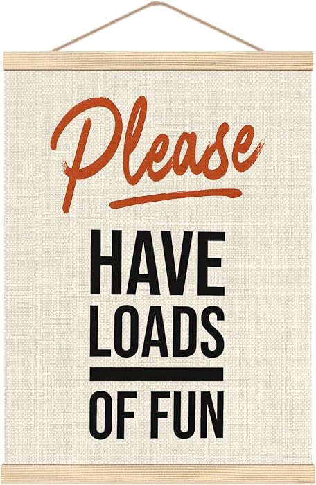 HKTZM Laundry Room Decor, Laundry Room Funny Wall Art With Wooden Poster Hanger, Laundry Sign, La... | Amazon (US)