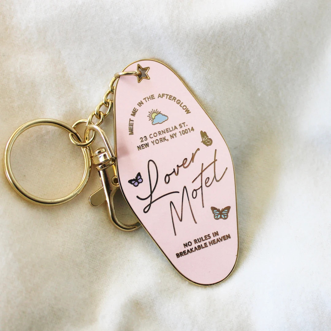Lover Motel Taylor Swift inspired Album Keychain - Pink | Etsy (US)