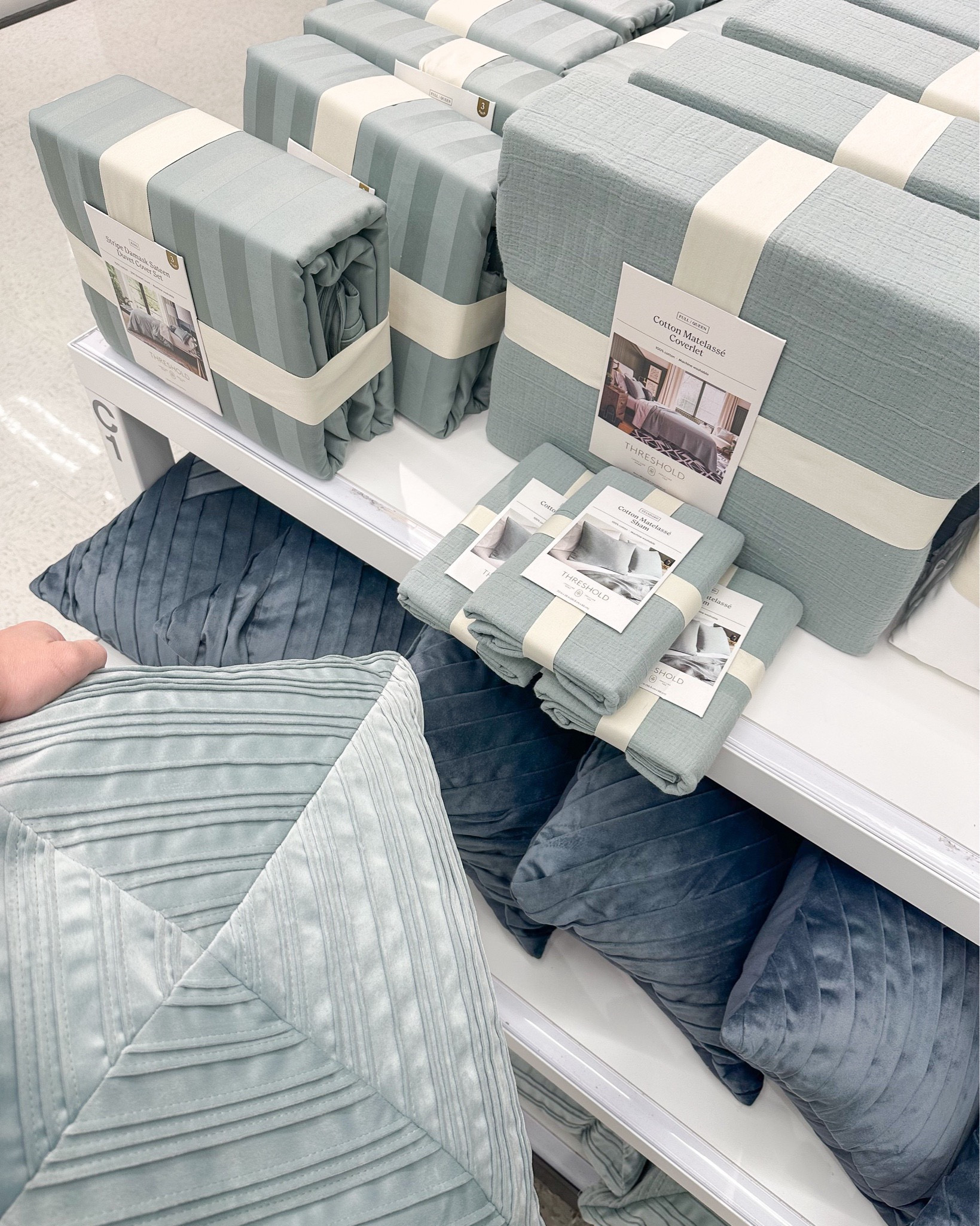 Target bedding ON SALE for Target Circle Week! Obsessing over these pretty soft blues and velvet pillows!

#LTKSaleAlert #LTKStyleTip #LTKFindsUnder100