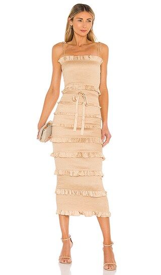 Lily Dress in Warm Sand | Revolve Clothing (Global)