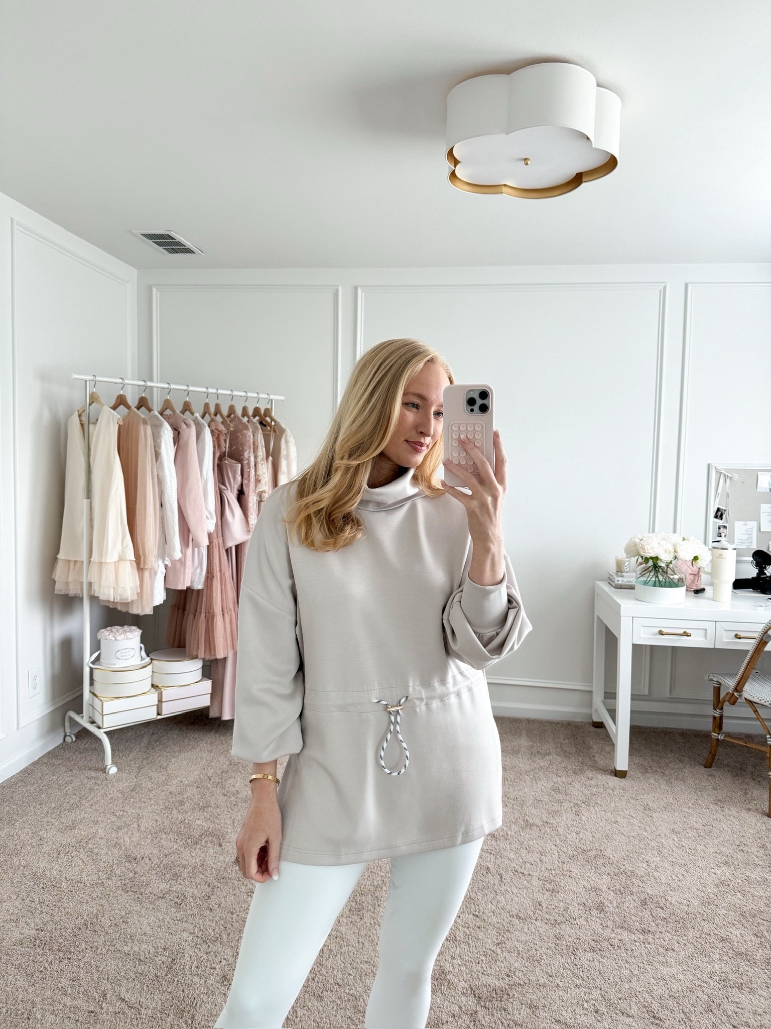 Cute and casual daytime outfit! Wearing size medium in this Amazon pullover and size 28 in the Nordstrom Mother jeans. Summer outfits // casual outfits // athleisure // comfortable tops // daytime outfits // white jeans // mother jeans // Amazon finds // Amazon fashion // Nordstrom fashionn

#LTKStyleTip #LTKFindsUnder50 #LTKSeasonal