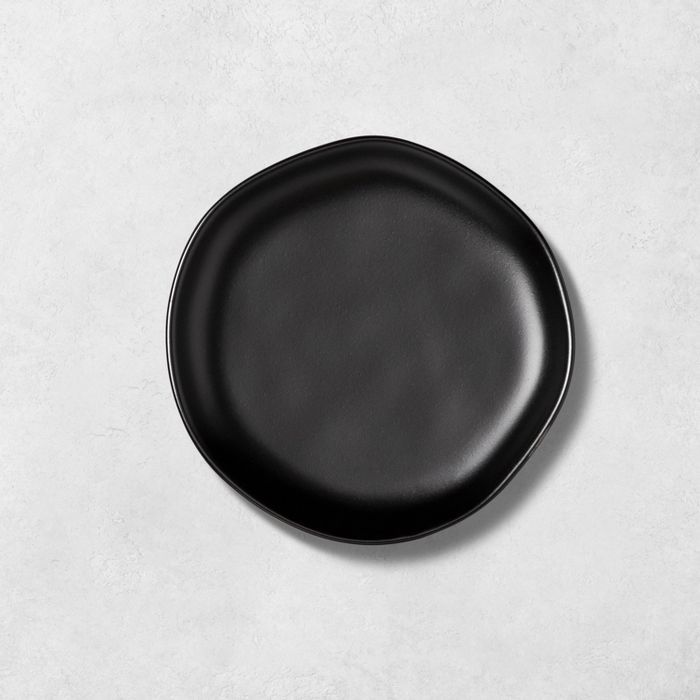 Stoneware Appetizer Plate Matte Black - Hearth & Hand™ with Magnolia | Target