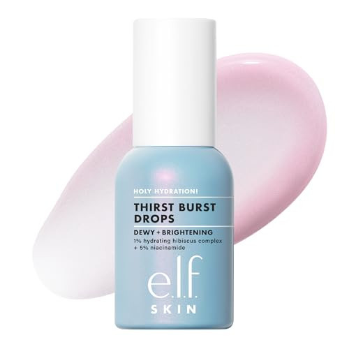 e.l.f. SKIN Holy Hydration! Thirst Burst Drops, Serum For A Radiant Complexion Instantly & Over Time, Made With Hyaluronic Acid, Vegan & Cruelty-Free | Amazon (US)