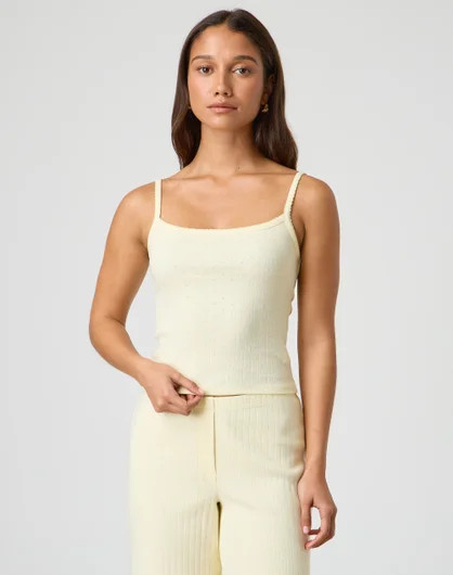 Cotton Pointelle Cami | Glassons (Australia)