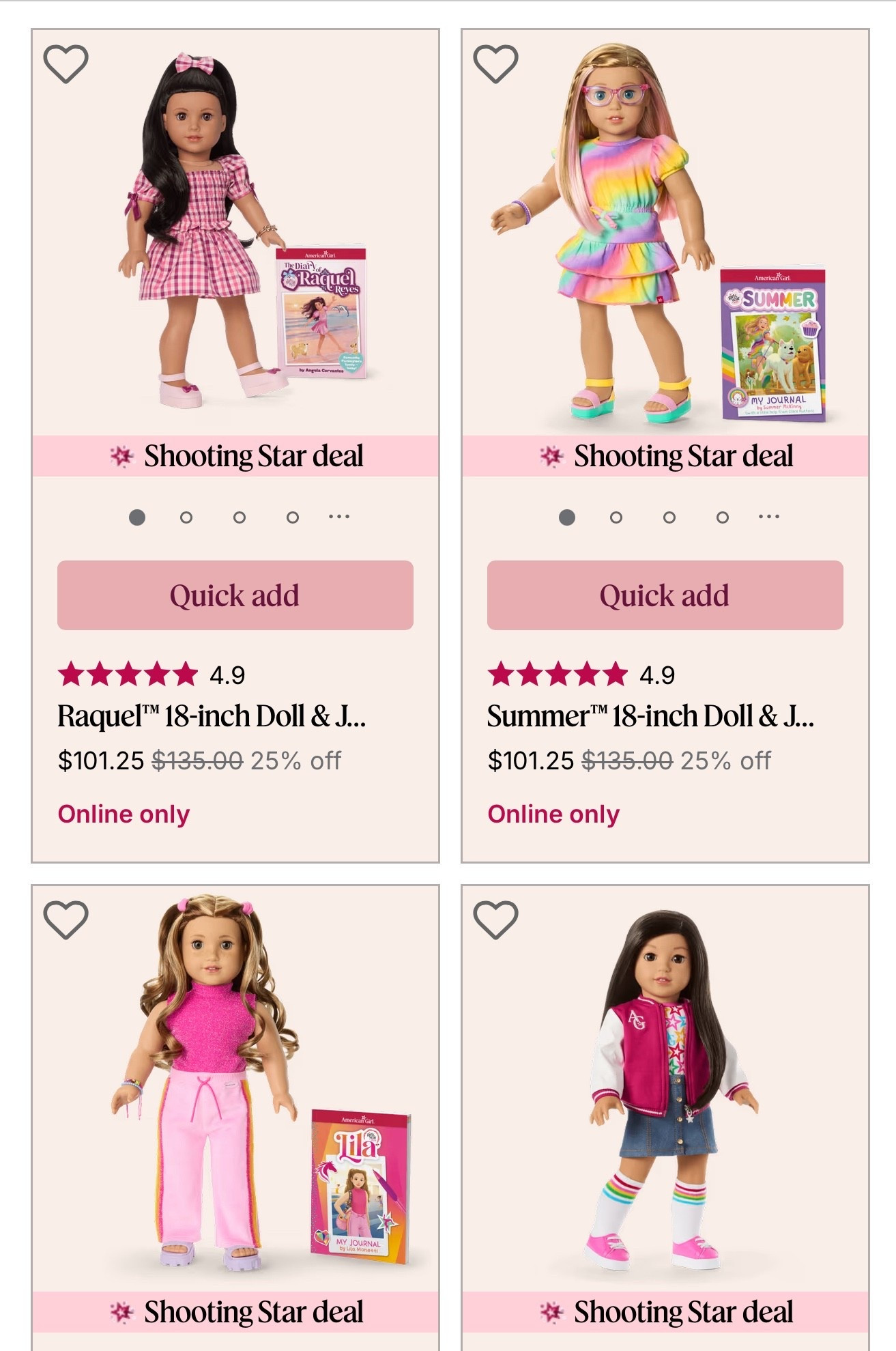 25% off American dolls 

#LTKFindsUnder100 #LTKGiftGuide #LTKHoliday