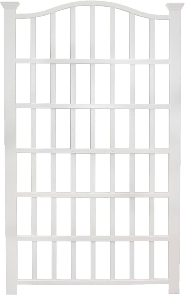 Vita Grande 54"W x 90"H Vinyl Trellis, white (VA68200) | Amazon (US)