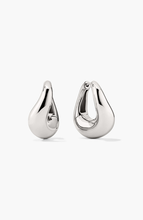 Dôme Figure Hoop Earrings in Sterling Silver by MEJURI at Nordstrom | Nordstrom