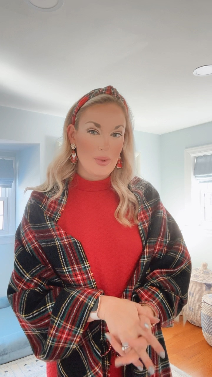 Holiday outfit, holiday dress, cyber sales, plaid scarf, plaid flats 

#LTKCyberWeek #LTKsalealert #LTKHoliday