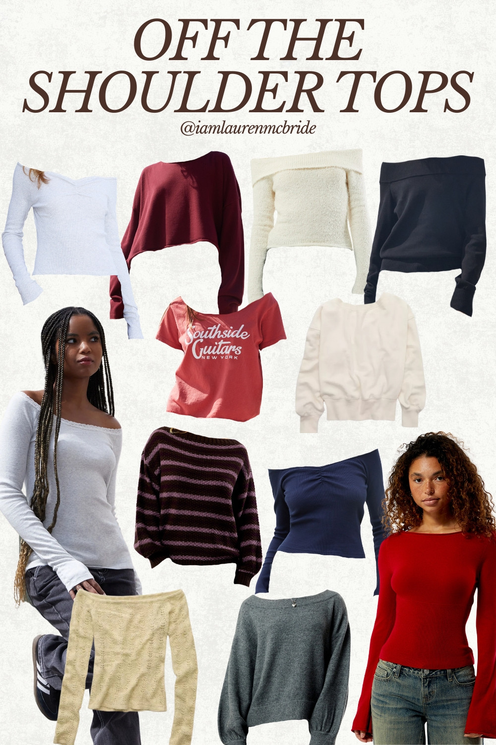 Off the shoulder tops #giftideasforher #giftsforher  

 #LTKCyberWeek #LTKGiftGuide #LTKFindsUnder100