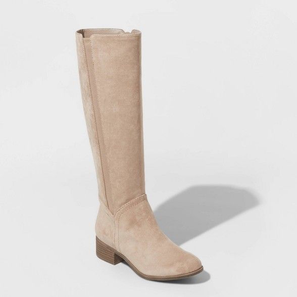 Women's Brielle Microsuede Riding Boots - Universal Thread™ | Target