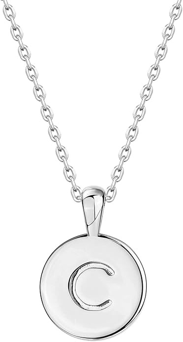PAVOI 14K Gold Plated Initial Letter Pendant Necklace for Women | Gold Alphabetical Initial Neckl... | Amazon (US)
