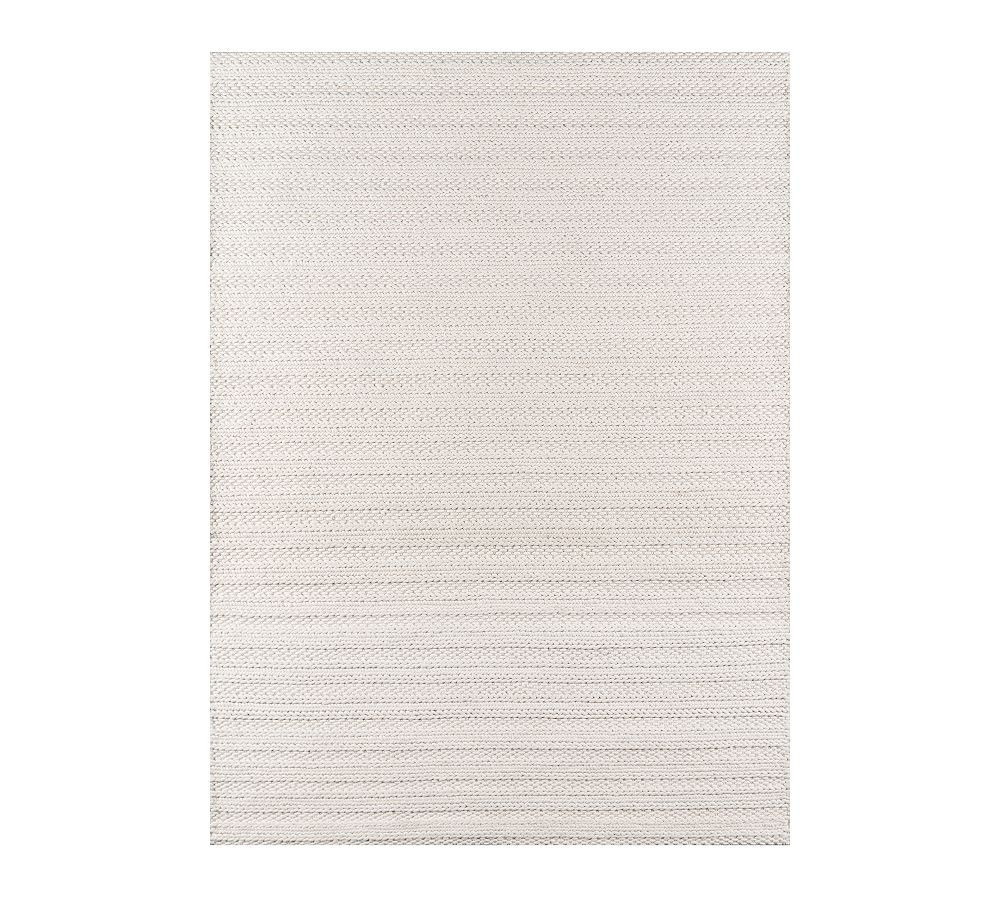 Vale Handwoven Wool Rug, 3 x 5', Ivory | Pottery Barn (US)