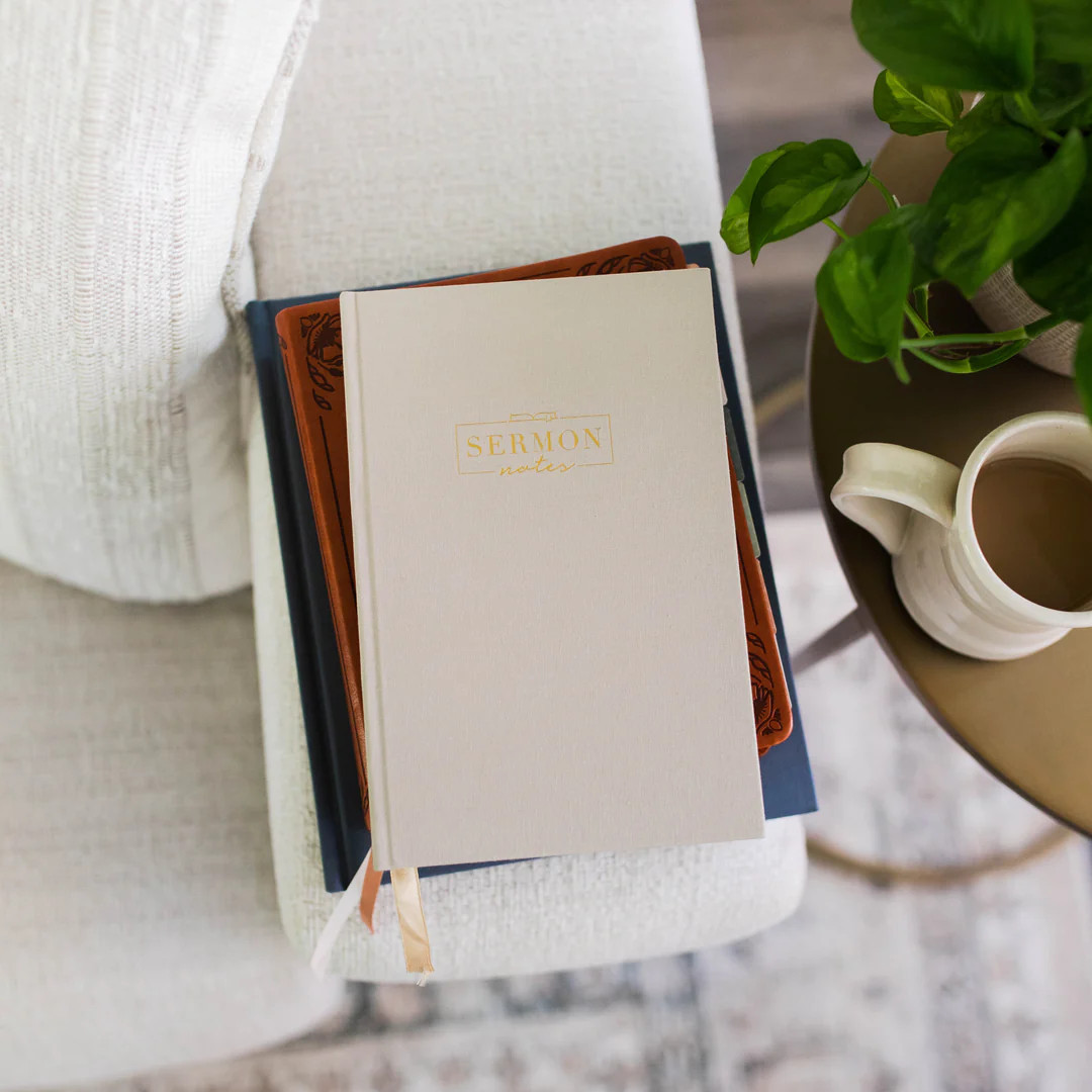 Sermon Notes Journal - Beige | The Daily Grace Co.