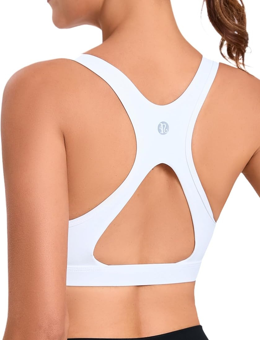 RUNNING GIRL Sports Bras for Women High Support,Moulded Cup Racerback High Impact Workout Crop To... | Amazon (US)