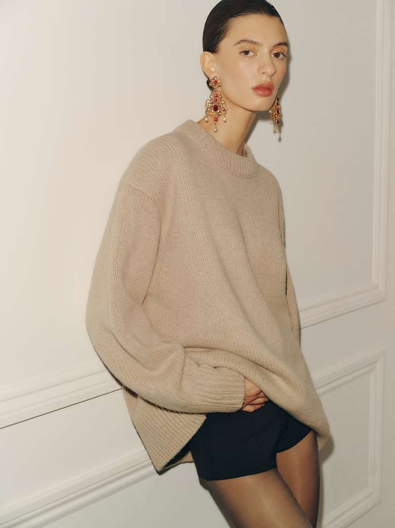 Jo Regenerative Wool Oversized Crew | Reformation (Global)