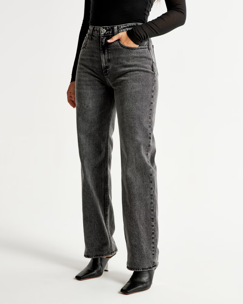 Curve Love High Rise 90s Relaxed Jean | Abercrombie & Fitch (US)