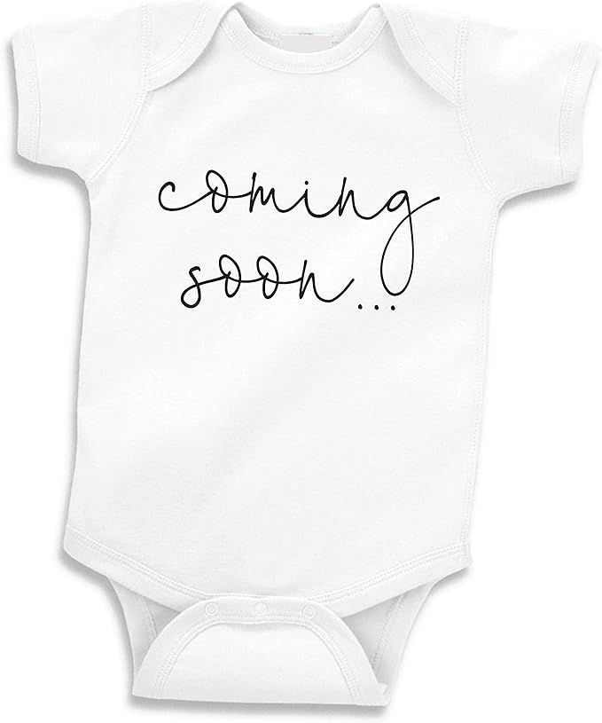Amazon.com: Bump and Beyond Designs Surprise Pregnancy Announcement Grandparents Coming Soon (0-3... | Amazon (US)