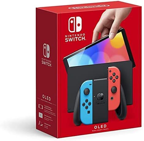 Nintendo Switch (OLED Model) with Neon Red & Neon Blue Joy-Con - OLED Console Red & Neon Joy-Con ... | Amazon (CA)