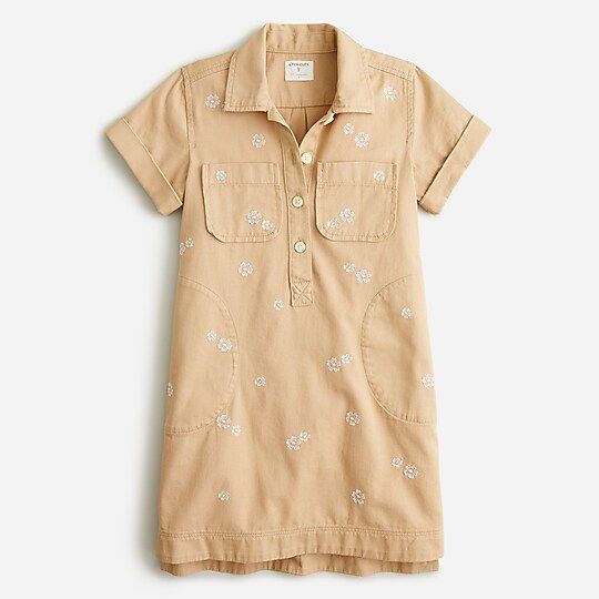 Girls' field dress in twill | J.Crew US