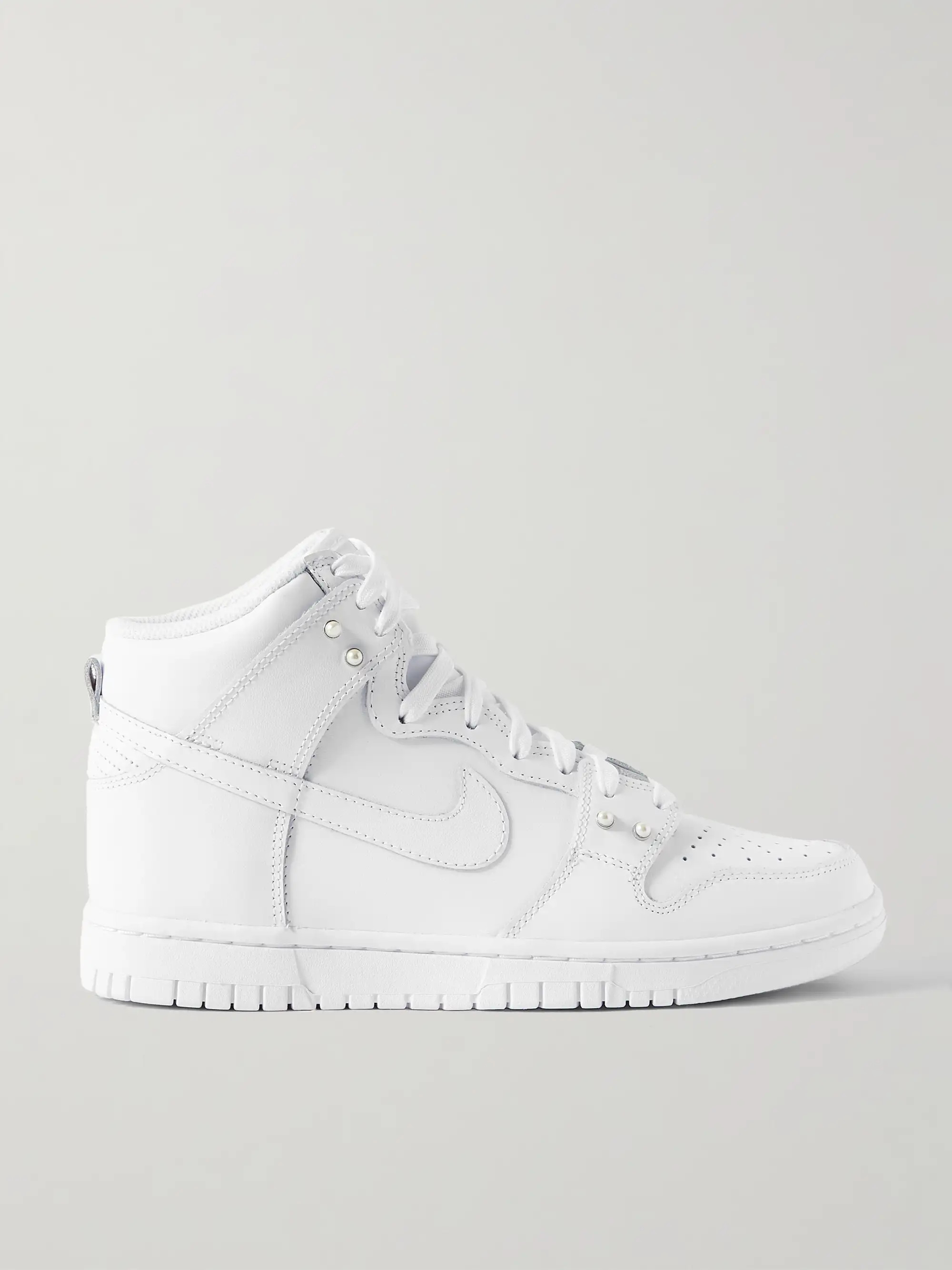 Dunk High embellished leather high-top sneakers | NET-A-PORTER (US)
