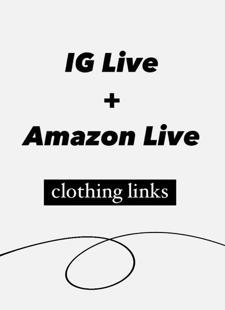 Clothing from my IG + Amazon Live

Date night outfit
Spring outfit
#Itkseasonal
#Itkover40
#Itku
Amazon find
Amazon fashion 

#LTKfindsunder100 #LTKfindsunder50
