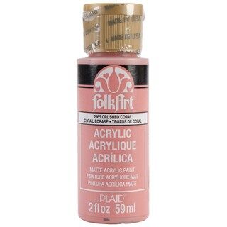 Folkart Acrylic Paint 2Oz-Crushed Coral | Michaels | Michaels Stores