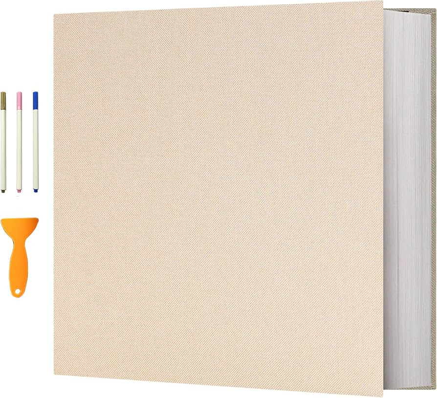 Vienrose Photo Album Self Adhesive 4x6 5x7 3x5 8x10 Scrapbook Album DIY Scrap Book with Metallic ... | Amazon (US)