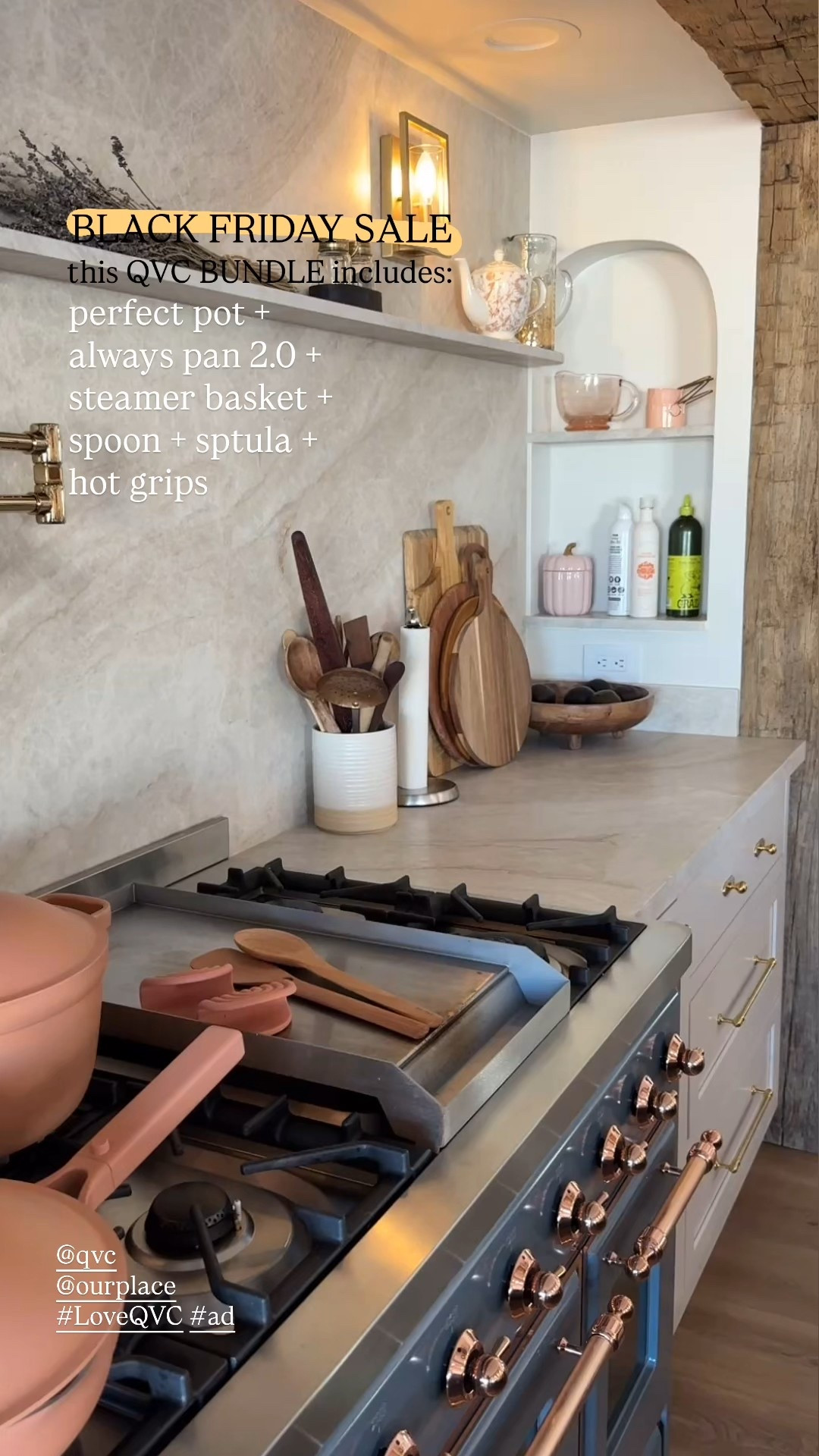 Special price on this gorgeous set from @qvc right now. Save an additional $20 with code: HOLIDAY20 👏🏻 @ourplace #LOVEQVC #ad