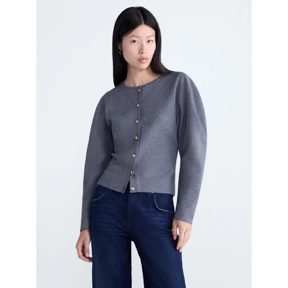 Scoop Women’s Edwardian Cardigan, Sizes XS-XXL | Walmart (US)