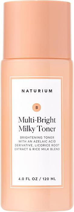 Naturium Multi-Bright Milky Toner, Exfoliating Skincare for Face with Azelaic Acid, 120 mL / 4 fl... | Amazon (US)