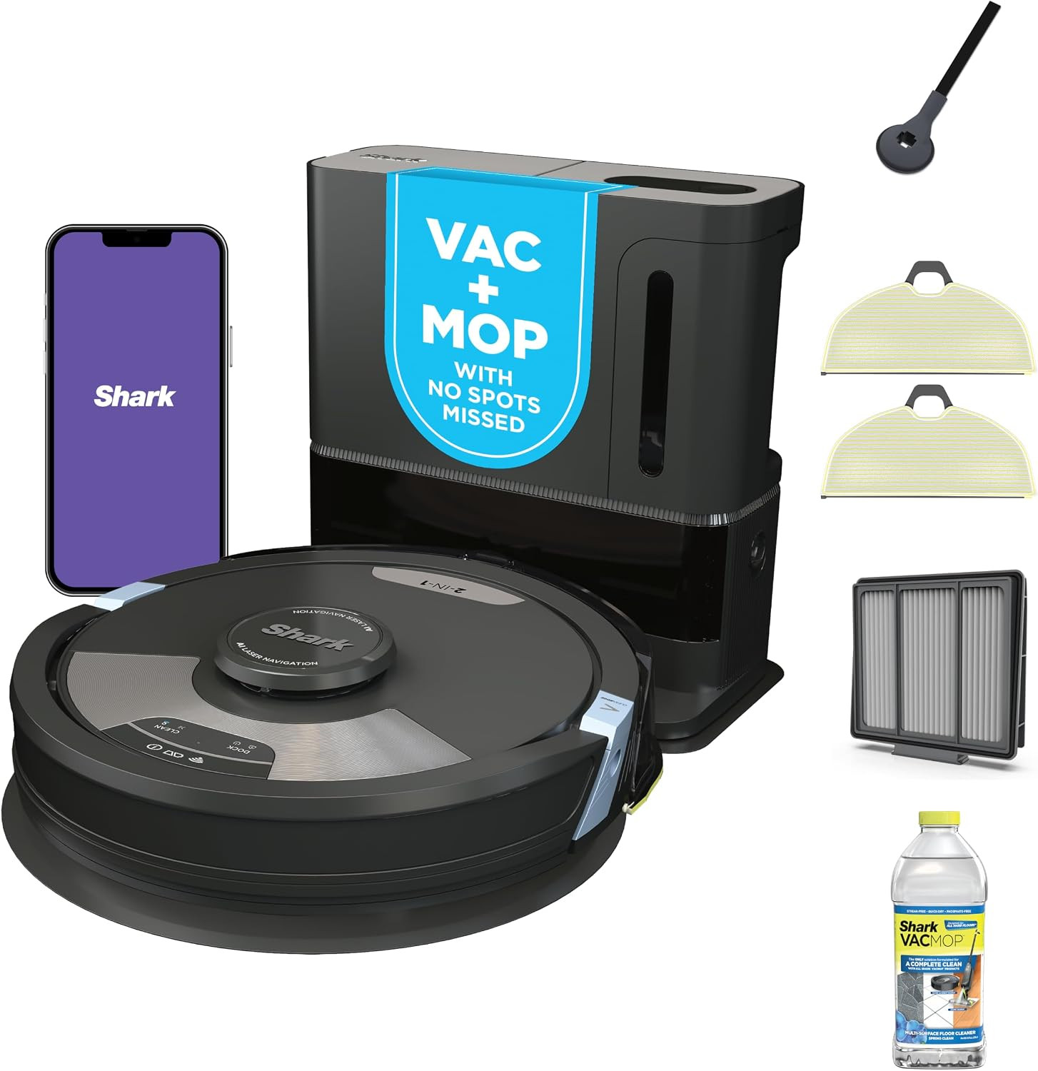 Shark Matrix Plus Robot Vacuum & Mop Combo, 60-Day Self-Emptying, AV2610WA | Amazon (US)