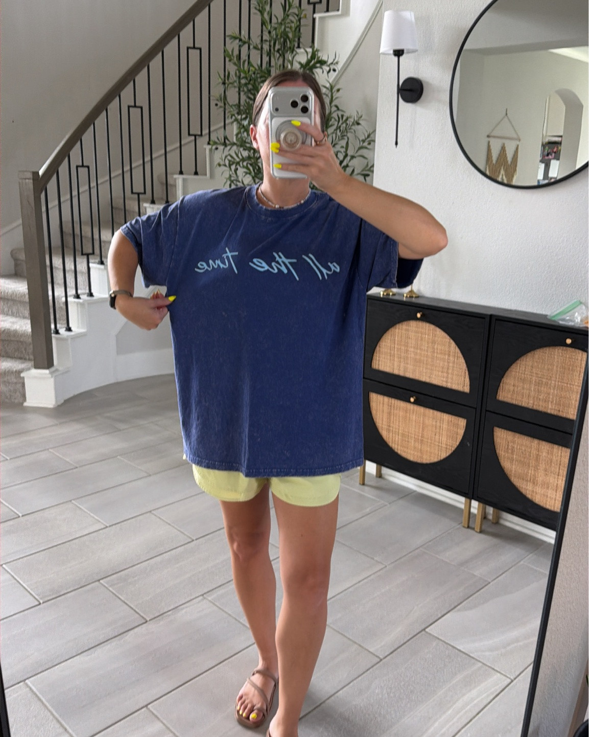 Love this cotton tee! “God is good all the time” I sized up to a medium for an oversized fit.

#LTKootd #LTKPetite #LTKActive