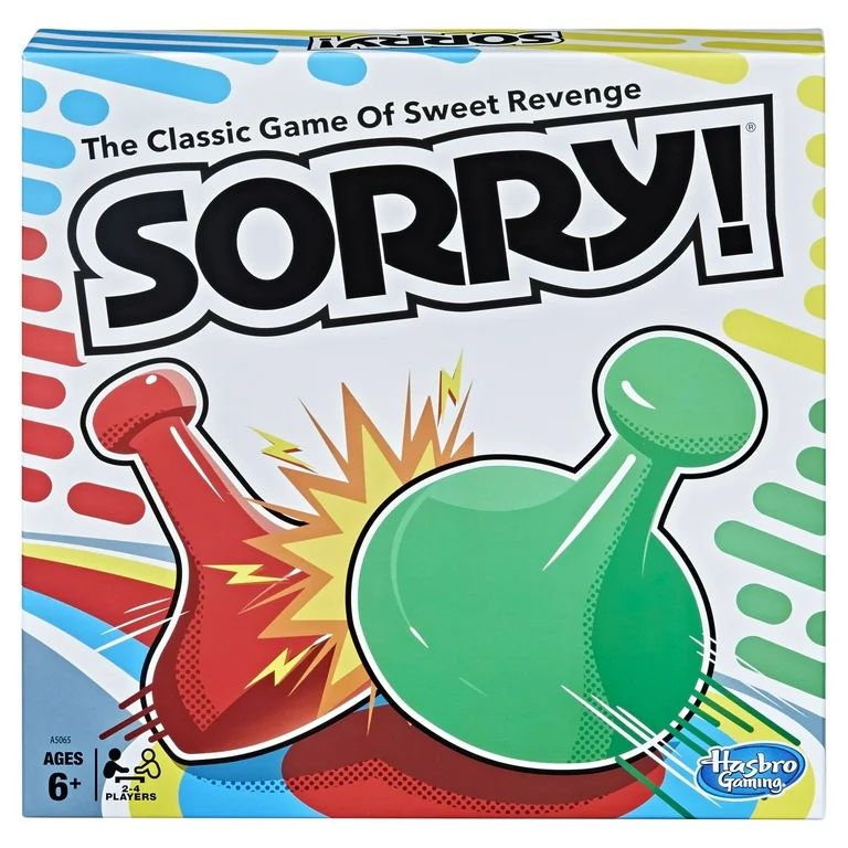 Sorry! Kids Board Game, Family Board Games for Kids, 2 to 4 Players, Ages 6+ - Walmart.com | Walmart (US)