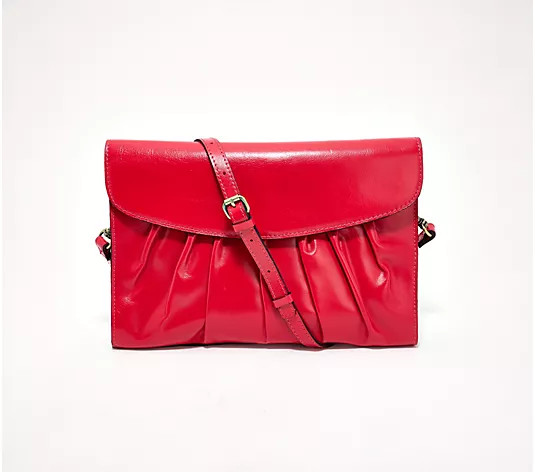 Make Your Selection: Patricia Nash Charlaronne Leather Clutch Crossbody | QVC