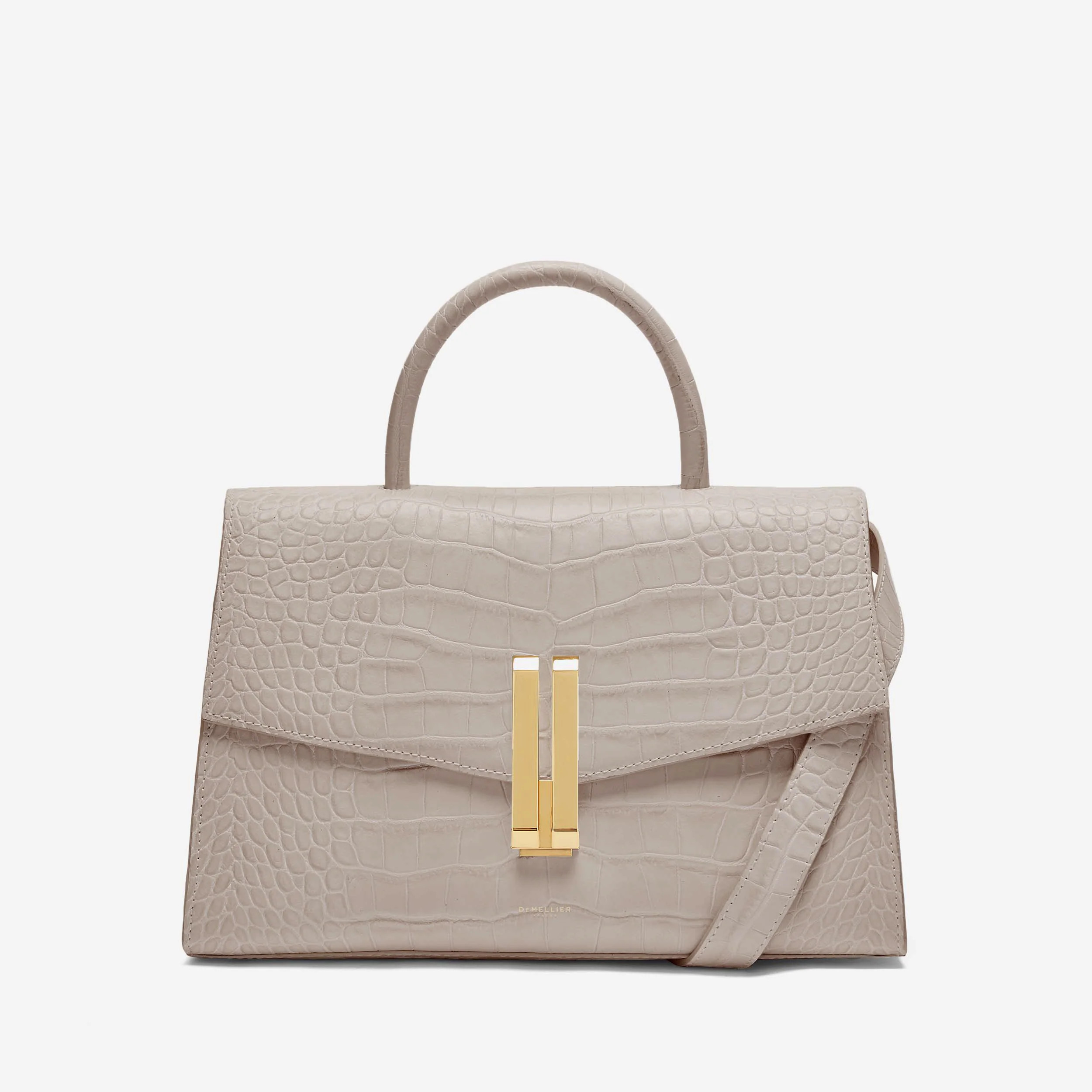 The Montreal | Taupe Croc-Effect | DeMellier | DeMellier