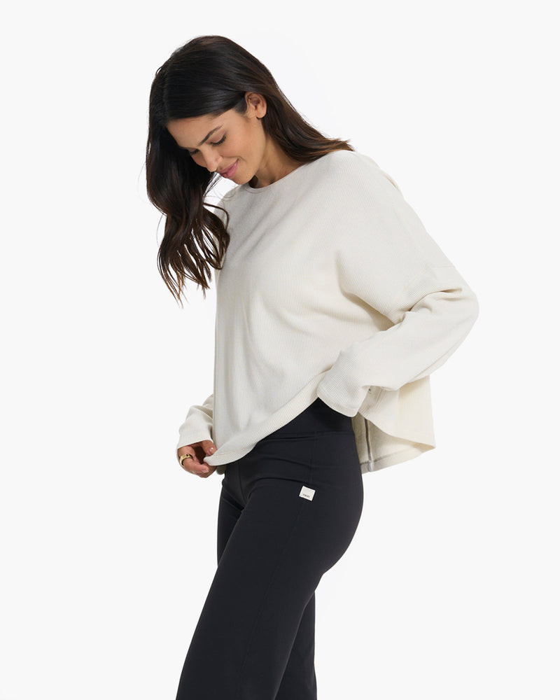 Slouchy Waffle Crew | Vuori Clothing (US & Canada)