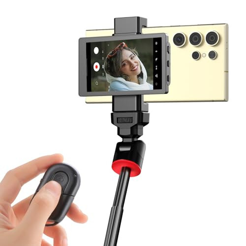King Ma Phone Vlog Selfie Monitor Screen for Samsung - Sync Back Camera to Selfie Screen with Magnetic Phone Clip & Bluetooth Remote for Vlog Live Streaming TikTok,Supports up to UHD 60FPS Recording | Amazon (US)