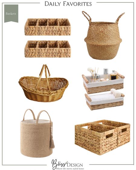 Beautiful Amazon baskets for storage. 

#LTKhome #LTKFind