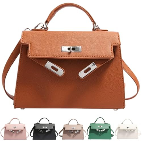 QEQPRRPN Crossbody Bags for Women PU Leather Trendy Shoulder Bag, Multifunctional Crossbody Bag, Adjustable Strap Cross Body Bag Handbags (Brown,One Size) | Amazon (US)