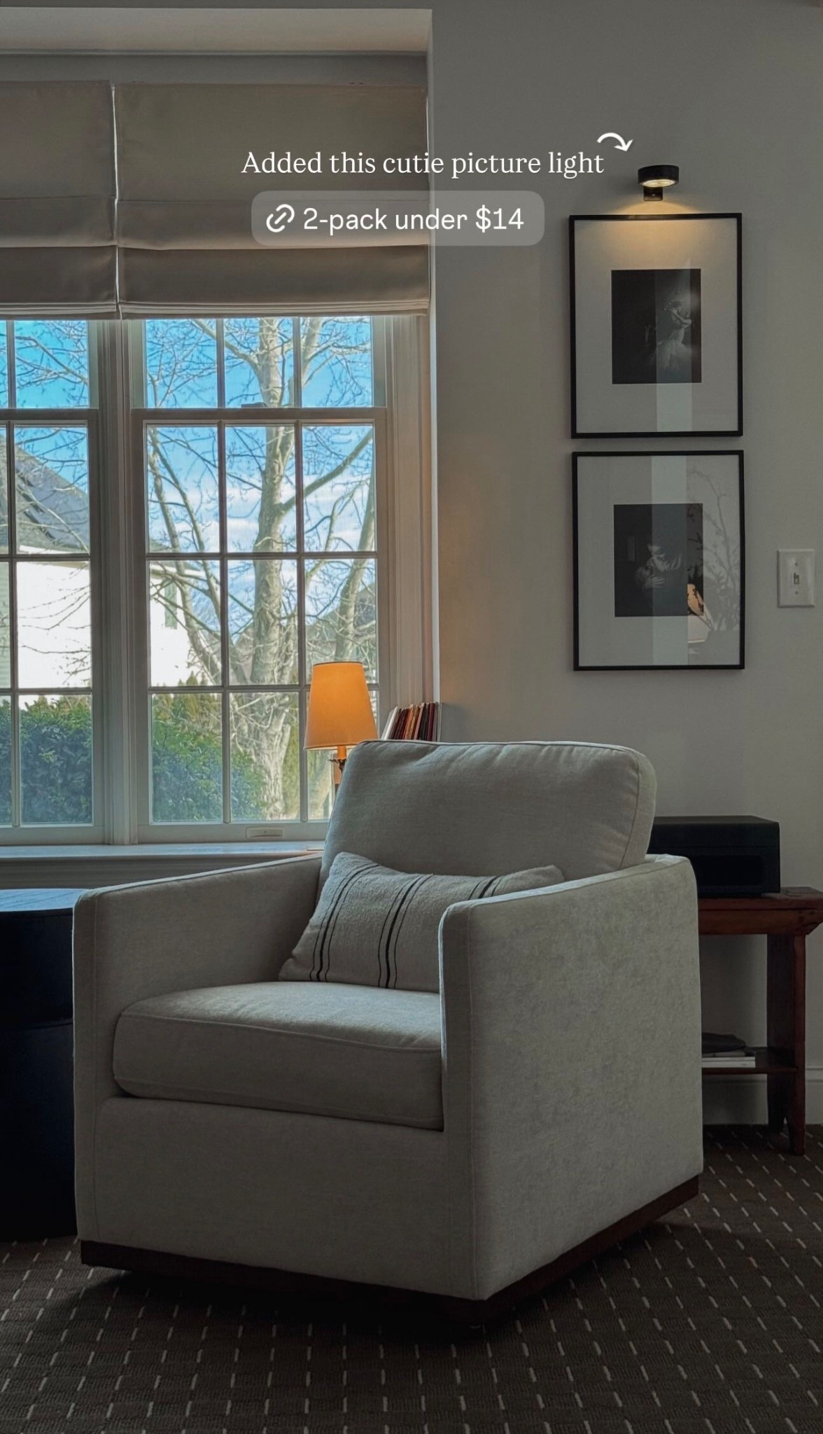 Sitting room decor, accent chair, swivel accent chair, picture frame light, vinyl record player, vintage modern decor, spring decor, neutral decor

#LTKHome